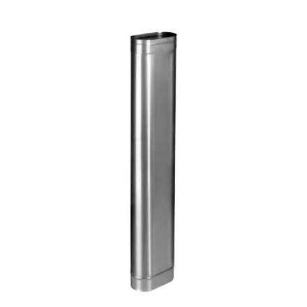 Труба овал. сечения (вставка) L-1000 мм из нерж. ст. 304-1,0 мм в Барановичах