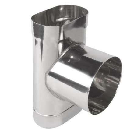 Тройник овальный 90 из нерж. ст. 430-1,0 мм в Барановичах