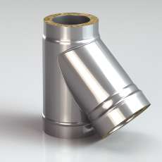 Сэндвич-Тройник 45 из нерж. ст. 430-0,8 мм, утепл. 50 мм купить в Барановичах