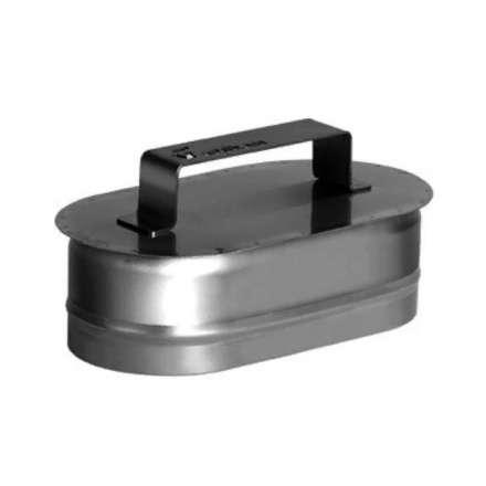 Заглушка овальная с ручкой из нерж. стали 304-0,5 мм купить в Барановичах