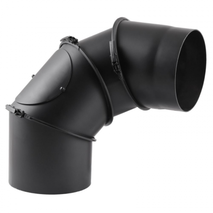 Дымоходное колено (отвод) KAISER PIPES (2мм) 4-сегментное, поворотное 180° в Барановичах