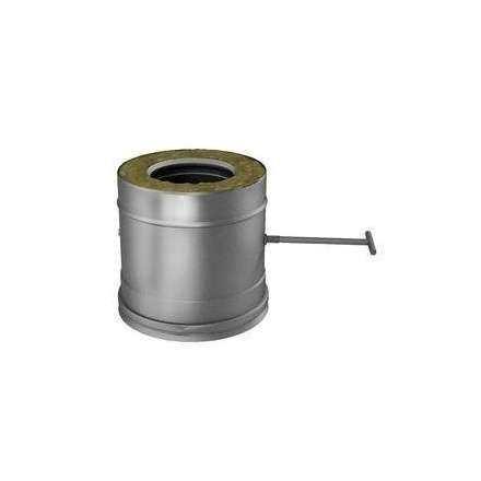 Сэндвич-Шибер поворотный AISI 304/430 1,0мм, изол. 50 мм купить в Барановичах