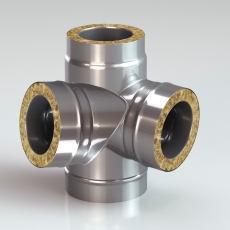 Четверник утепленный 90 из нержавейки фото в Барановичах