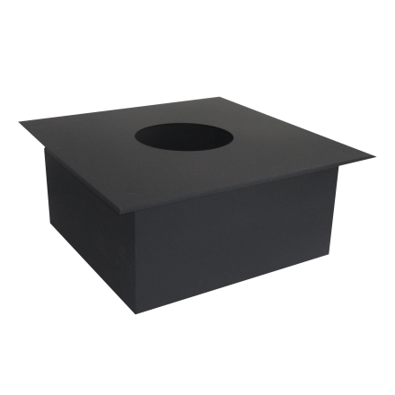 Потолочно-проходной узел (ППУ) КПД ЧЕРНЫЙ под сэндвич (450x450) купить в Барановичах