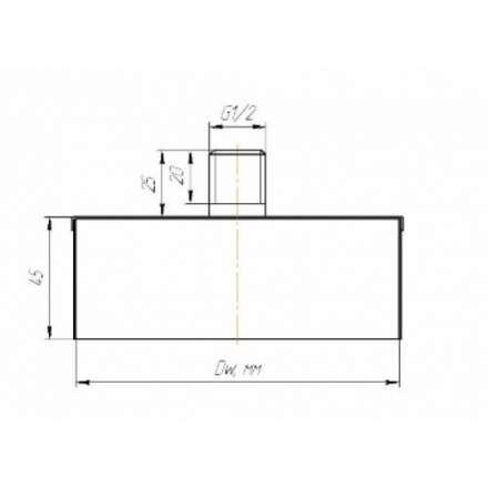 Заглушка с конденсатоотводом КПД ЧЕРНЫЙ в Барановичах