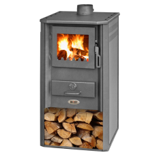 Печь-камин Blist Oganj LM стальная дверца красная фото в Барановичах