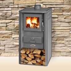 Печь-камин Blist Oganj LM стальная дверца красная фото в Барановичах