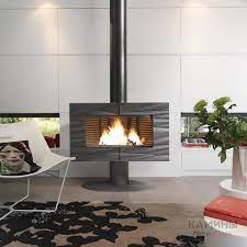 Купить Печь-камин Invicta Symphonia в интерьере чугунная в Барановичах в Барановичах