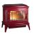 Купить Печь-камин Invicta Bradford красная эмаль в интерьере чугунная в Барановичах в Барановичах