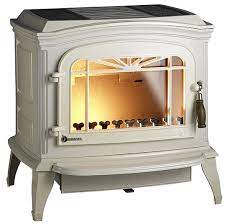 Купить Печь-камин Invicta Bradford белая эмаль в интерьере чугунная в Барановичах в Барановичах