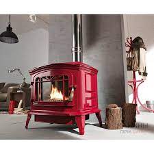 Купить Печь-камин Invicta Bradford белая эмаль в интерьере чугунная в Барановичах в Барановичах