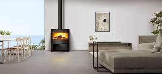 Купить Печь-камин Invicta Calcias в интерьере чугунная в Барановичах в Барановичах