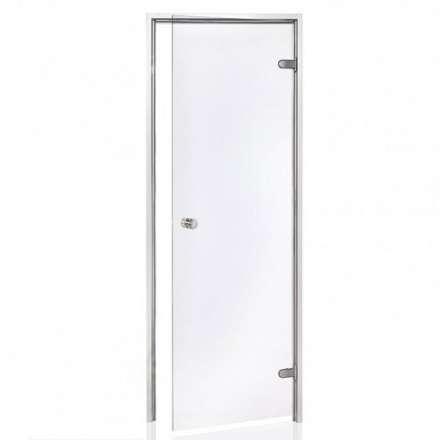 Дверь для бани стеклянная Harvia 8/19 коробка алюминий, стекло прозрачное в Барановичах