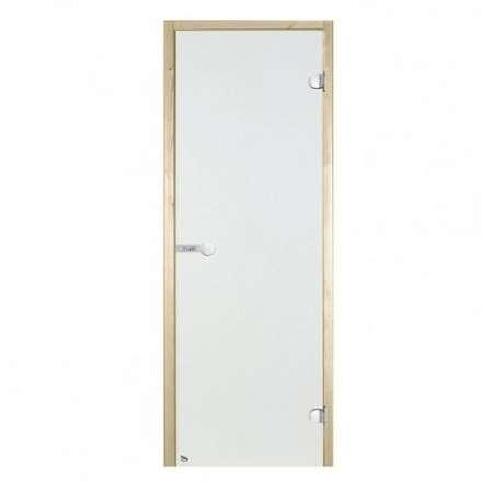 Дверь для бани стеклянная Harvia 7/19 коробка сосна, прозрачная в Барановичах