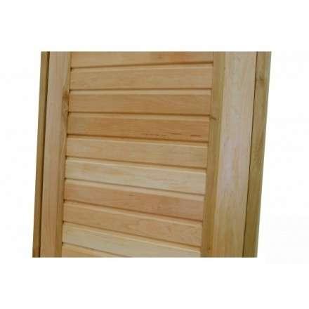 Дверь для бани ComfortProm 700x1900 ольха деревянная глухая с фольгой в Барановичах