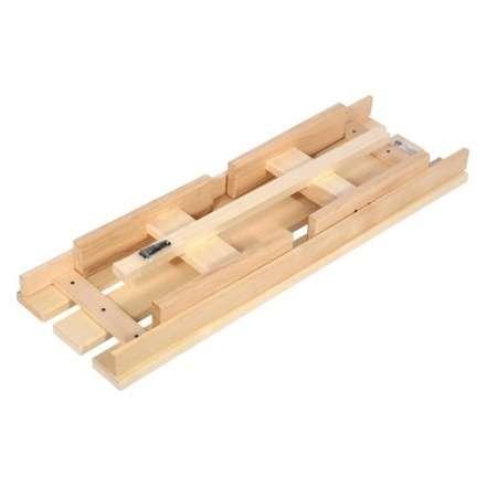 Лавочка разборная 100х33х43 см для бани и сауны (липа) 03600 в Барановичах