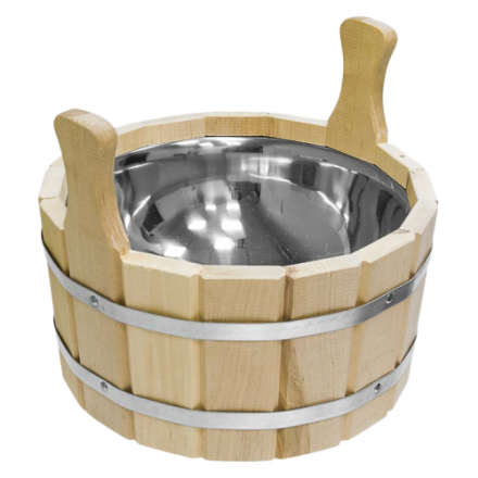 Ушат шайка 6,5л с нержавеющей вставкой 33216 купить в Барановичах