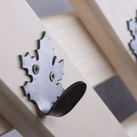 Вешалка Ромб с 5-ю железными кленовыми крючками в Барановичах