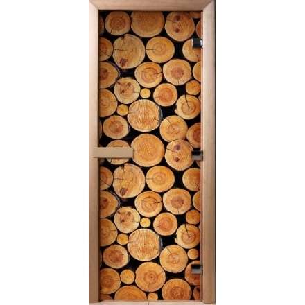 Дверь для сауны Doorwood с фотопечатью A043 1900x700 в Барановичах