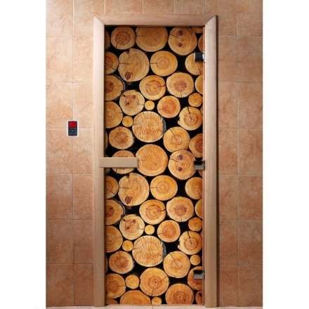 Дверь для сауны Doorwood с фотопечатью A043 1900x700 в Барановичах