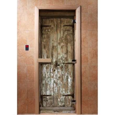 Дверь для сауны Doorwood с фотопечатью A028 1900x700 в Барановичах