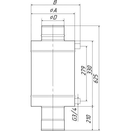 Теплообменник Термофор КОСТАКАН 8 л самоварного типа в Барановичах