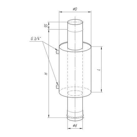 Бак Ferrum Комфорт для печи с водяным контуром 7 л в Барановичах