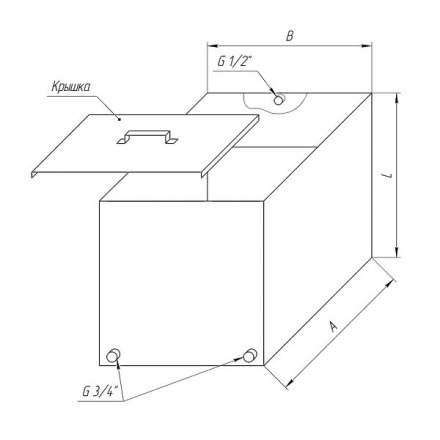 Бак Ferrum Комфорт для теплообменника 110 л в Барановичах