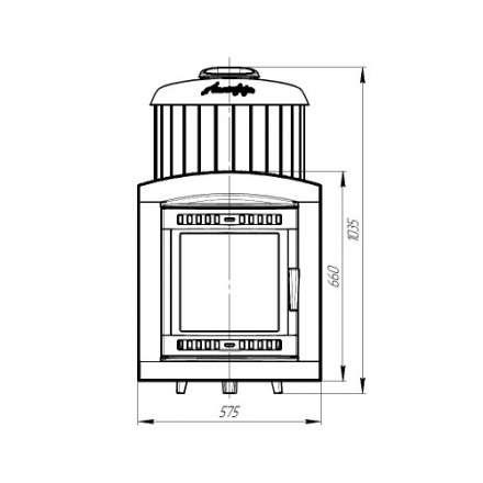 Печь банная ProMetall Атмосфера XL в ламелях Россо Леванто в Барановичах
