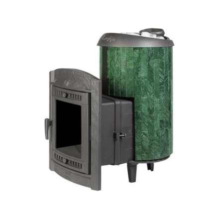 Печь банная ProMetall Атмосфера L+ в ламелях Верде Гватемала наборный рисунок Амазонка бай фото в Барановичах