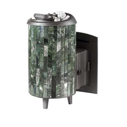 Печь банная ProMetall Атмосфера XL+ в ламелях из натурального камня Змеевик в Барановичах