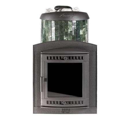 Печь банная ProMetall Атмосфера XL+ в ламелях из натурального камня Змеевик в Барановичах