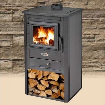 Печь-камин Blist Oganj N чугунная дверца серая фото в Барановичах