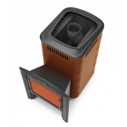 Печь для бани Термофор Тунгуска 2017 Inox Витра терракота фото в Барановичах