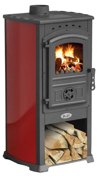 Печь-камин Blist Zar красная в Барановичах