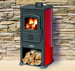 Печь-камин Blist Zar красная в Барановичах