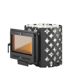 Чугунная печь для бани ЭТНА 24 (Панорама) "М" Амазонка бай фото в Барановичах