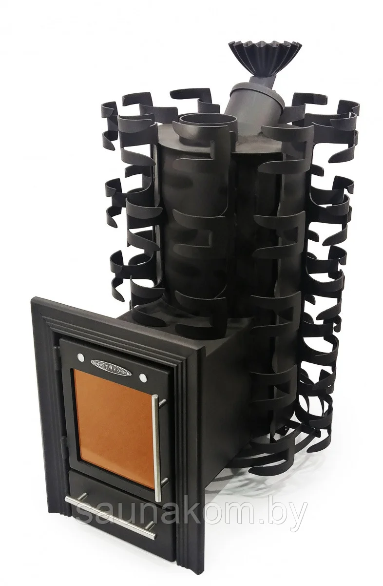 Печь для бани Семирамида Inox Люмина антрацит Амазонка бай фото в Барановичах
