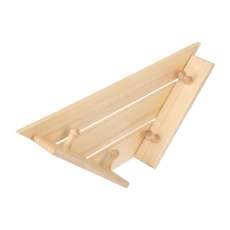 Полка-вешалка 4 крючка угловая,58*11*29 см купить в Барановичах