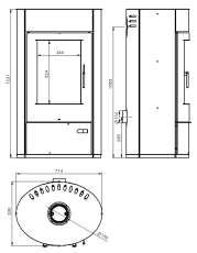 Купить печь-камин Дунай АОТВ -9.03 в Барановичах в Барановичах