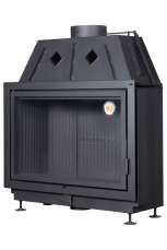 Каминная топка Экокамин Альфа 1000 B подовая черный шамот Амазонка бай фото в Барановичах
