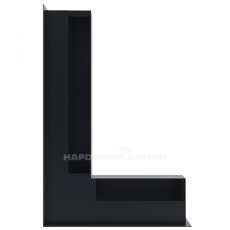 Решетка люфт угловая левая 547х766х90 (графит) в Барановичах