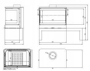 Печь-камин KFD STO MAX 14 3F Амазонка бай фото в Барановичах