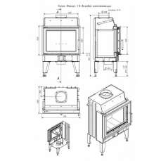 Топка каминная ТКТ 10.0-02 (в модификации FENIX 1) в Барановичах
