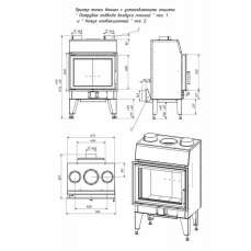 Топка каминная ТКТ 10.0-02 (в модификации FENIX 1) в Барановичах