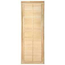 Дверь глухая с фольгой 1,9х0,7 м., липа Класс Б, коробка из липы Амазонка бай фото в Барановичах