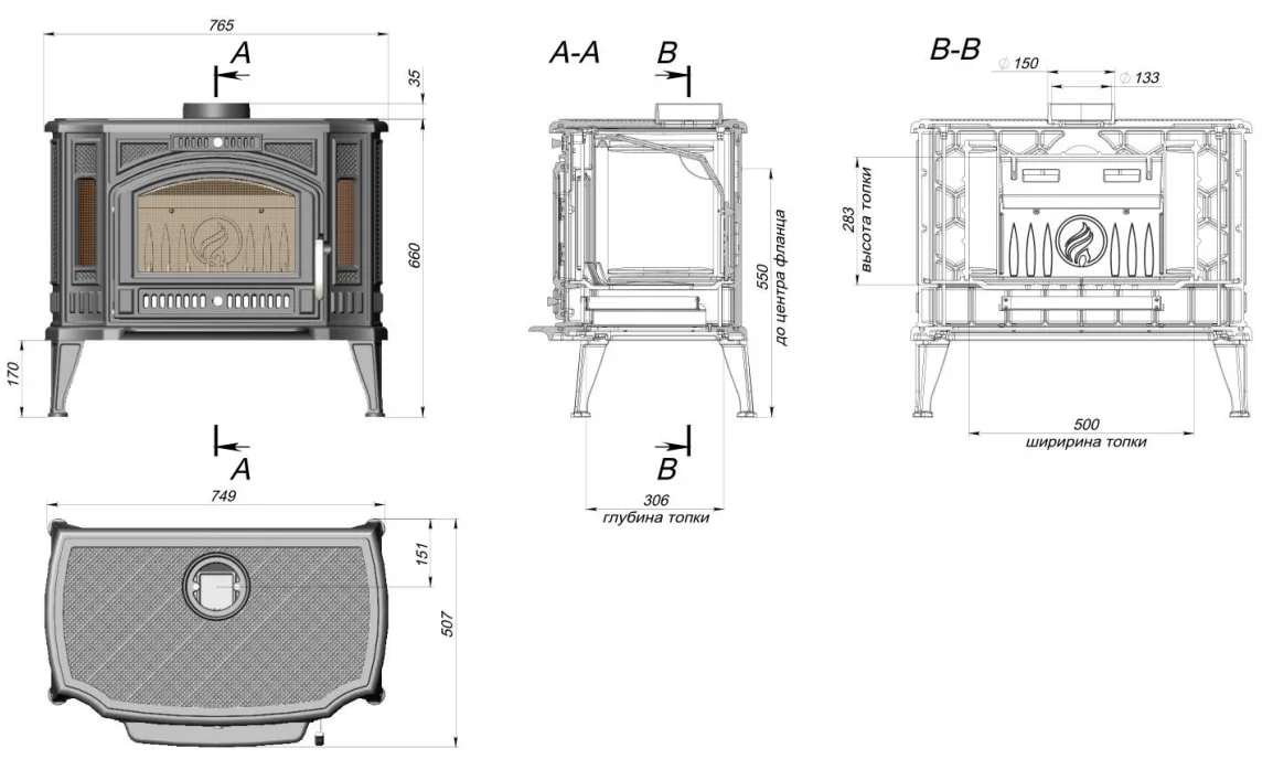 Печь-камин FireWay Flamenco в Барановичах