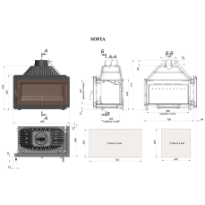 Каминная топка Fireway Sofia левая/правая в Барановичах