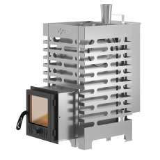 Печь для бани Везувий ASTON 16 INOX стекло АКВА в Барановичах