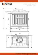 Каминная топка EVEREST U10 в Барановичах